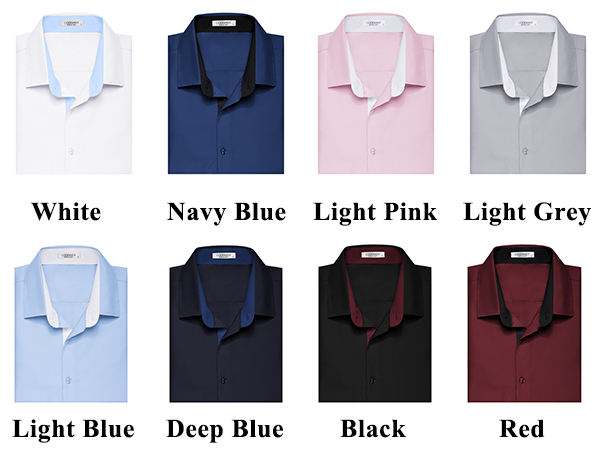 Men''s Wrinkle Free Business Dress Shirts Short Sleeve