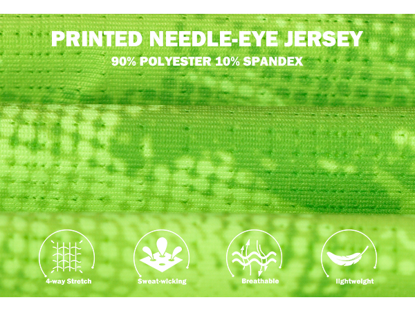 printed needle-eye jersey