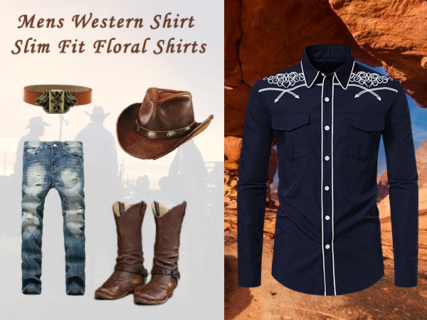 Mens Western Shirt