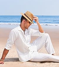 Men''s 2 Piece Linen Sets