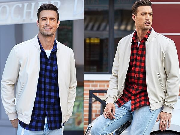 Long Sleeve Button Down Casual Shirt Jacket