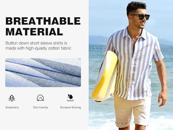 Striped Dress Shirts Cotton Shirt