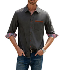 Mens Long Sleeve Dress Shirts