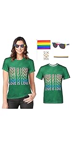 Gay Pride Shirt Rainbow Shirts Women LGBT T-Shirt