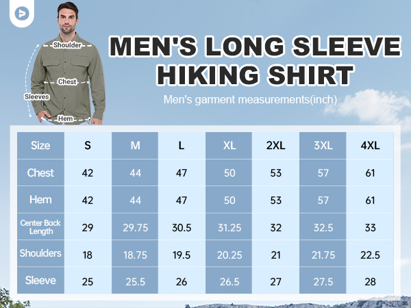 mens hiking shirt