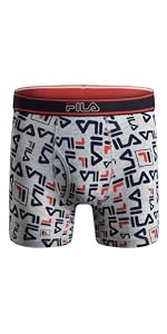 Fila Men&#39;s Printed Boxer Briefs