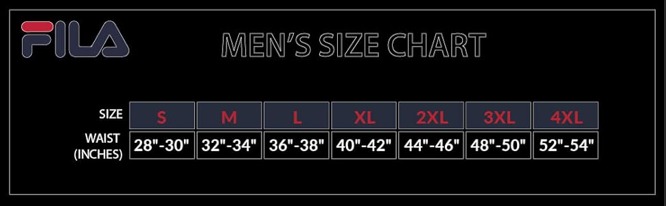 mens size guide