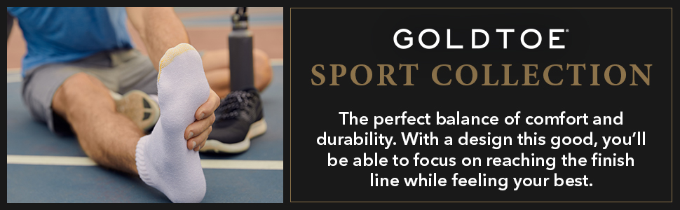 GOLDTOE 656 Sport Socks; Athletic Socks