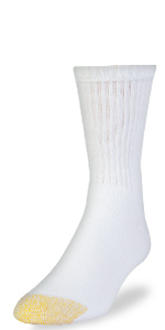 GOLDTOE 656 Short Crew Sock; Athletic Sock; Sport Sock