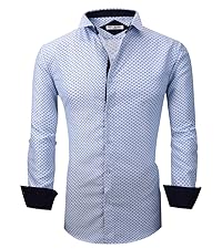 printed dress shirts for men button down long sleeve