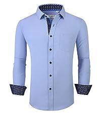 button down casual dress shirts for men