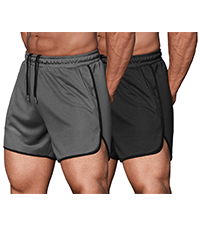 2 pack mens workout short