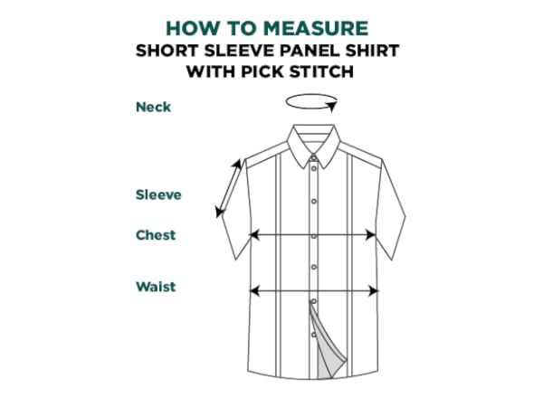 Short Sleeve Panel Shirt With Pick Stitch