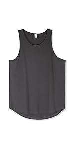 curved hem longline tank top hipster men sleeveless tank shirts tops tees