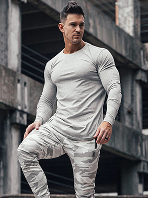 men workout tee