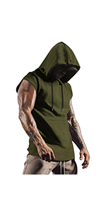 muscle sleeveless hoodie