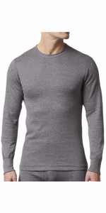 two-layer grey long sleeve layering base