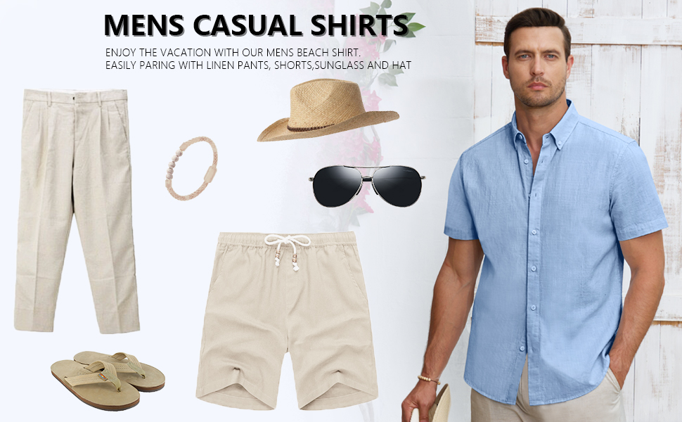 mens beach shirts