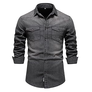 mens denim shirts