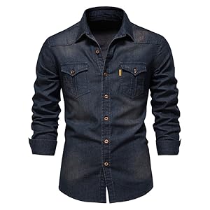 mens denim shirts