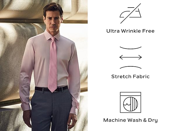 Van Heusen Ultra Wrinkle Free Flex Dress Shirt