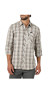 ATG x Wrangler Heathered Plaid Utility Shirt