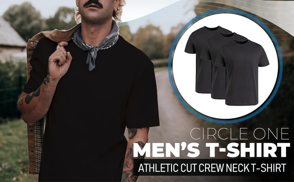 Circle One men''s t-shirt athletic cut crew nect t-shirt