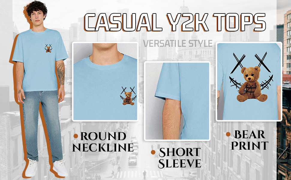 Casual Y2K Top for Men