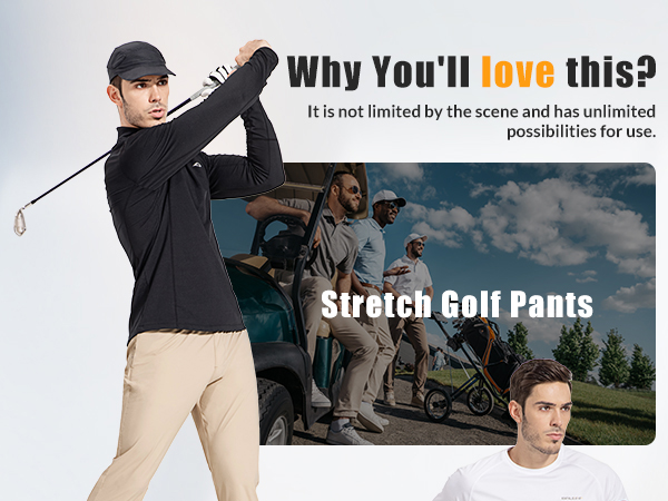 mens golf pants