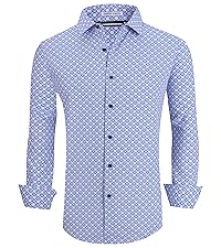 Mens Print Dress Shirt