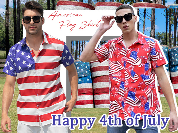 mens american flag shirt