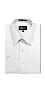 men short sleeve dress shirts formal business button up work