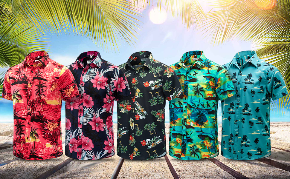 Men''s Hawaiian shirts short sleeve