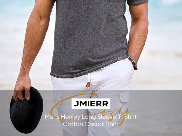 Men''s Muscle Slim Henley Shirts