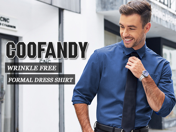 mens wrinkle free dress shirt