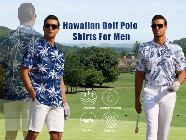 hawaiian polo shirts for men