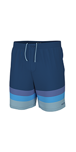 huk, men''s, pursuit, volley, shorts, swim, trunks, spf, quick, dry, drawstring, pull on 