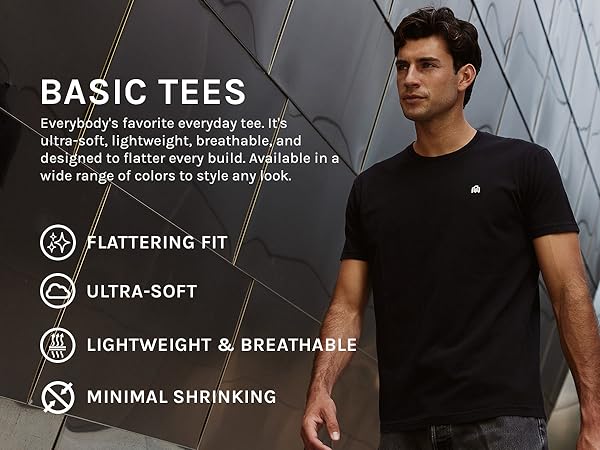 Into The AM Lightweight Basic Tees for Men