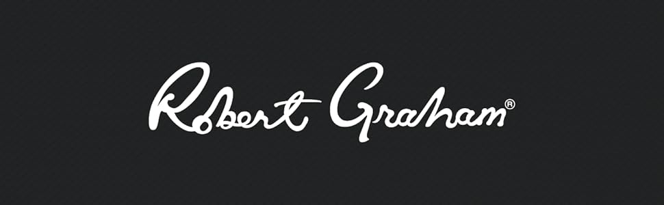 The Robert Graham name and logo on a dark-gray background.