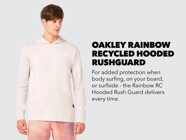 Oakley Rainbow Recycled Hooded Rushguard