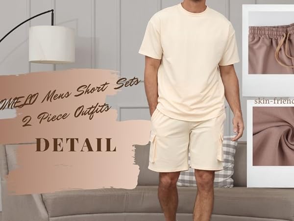 Mens Short Sets 2 Piece Outfits