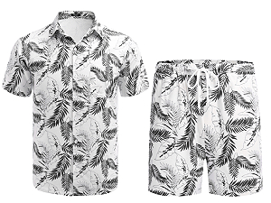 mens matching shirt and shorts set