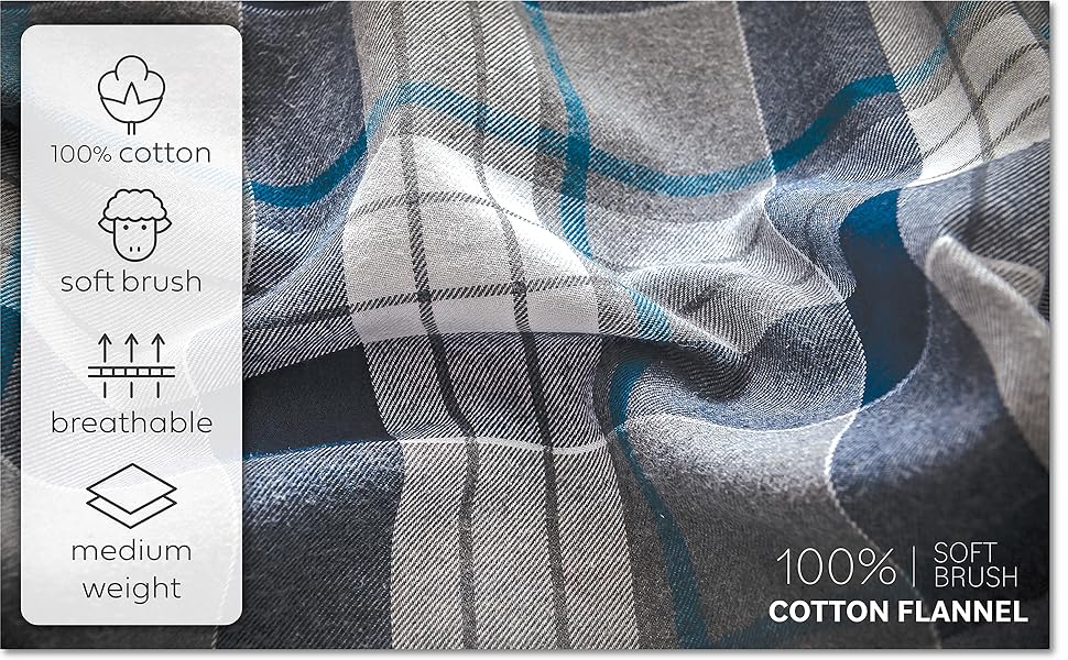 100 PERCENT COTTON FLANNEL