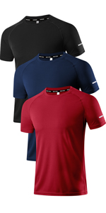 Mens Quick Dry Athletic Workout Running T-Shirts