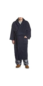 Harbor Bay by DXL Big and Tall Hooded Terry Robe