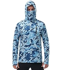 Fishing Hoodie with Face Mask