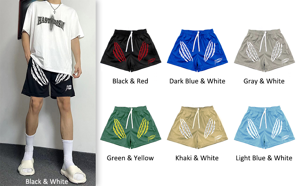 DIOTSR Mens Lightning Graphic Shorts