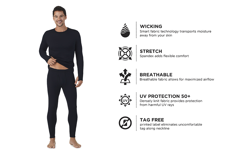 men''s base layer climate control top relaxed fit