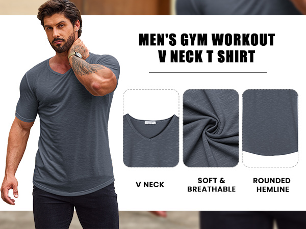 men&#39;s athletic shirts &amp; tees