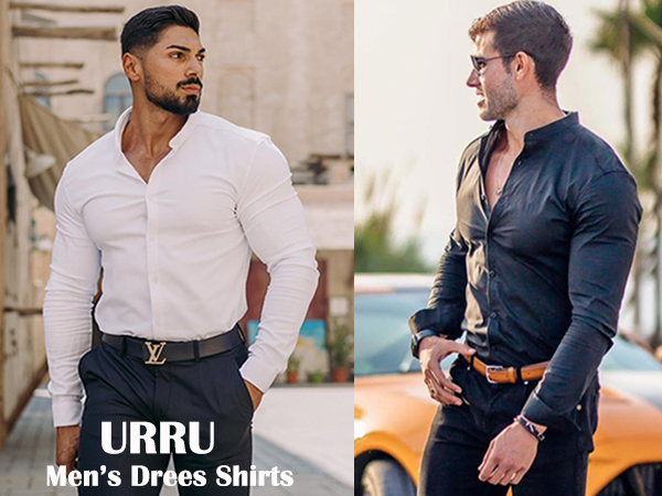 Men''s Muscle Fit Dress Shirts